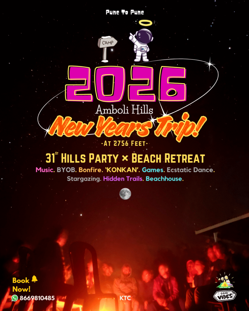 31st New Years Hill’s Party & Beach Retreat Trip from Pune | Konkan Travel Club