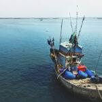 fishery boat seascape nautical vessel nature concept