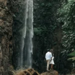 You Me and a Lifetime of Adventures .Tanya Neil chose a beautiful setting amidst nature with waterfalls beautiful flowers and birds for their pre wedding shoot Shoot of T