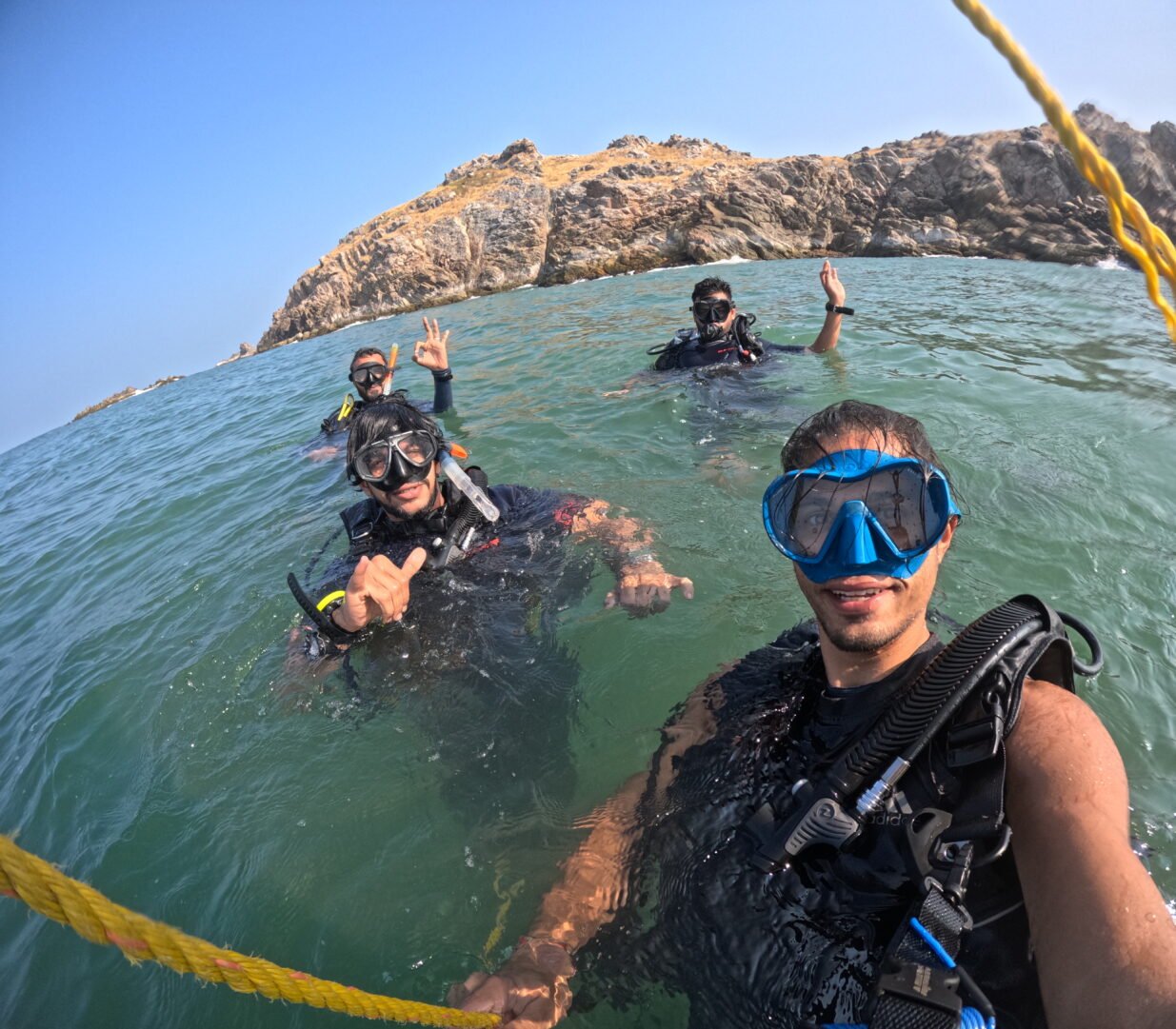 Scuba Diving at lighthouse
